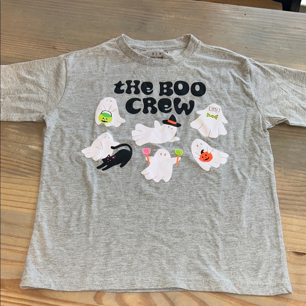 Celebrate It ‘The Boo Crew' Gray Halloween T-Shirt 👻